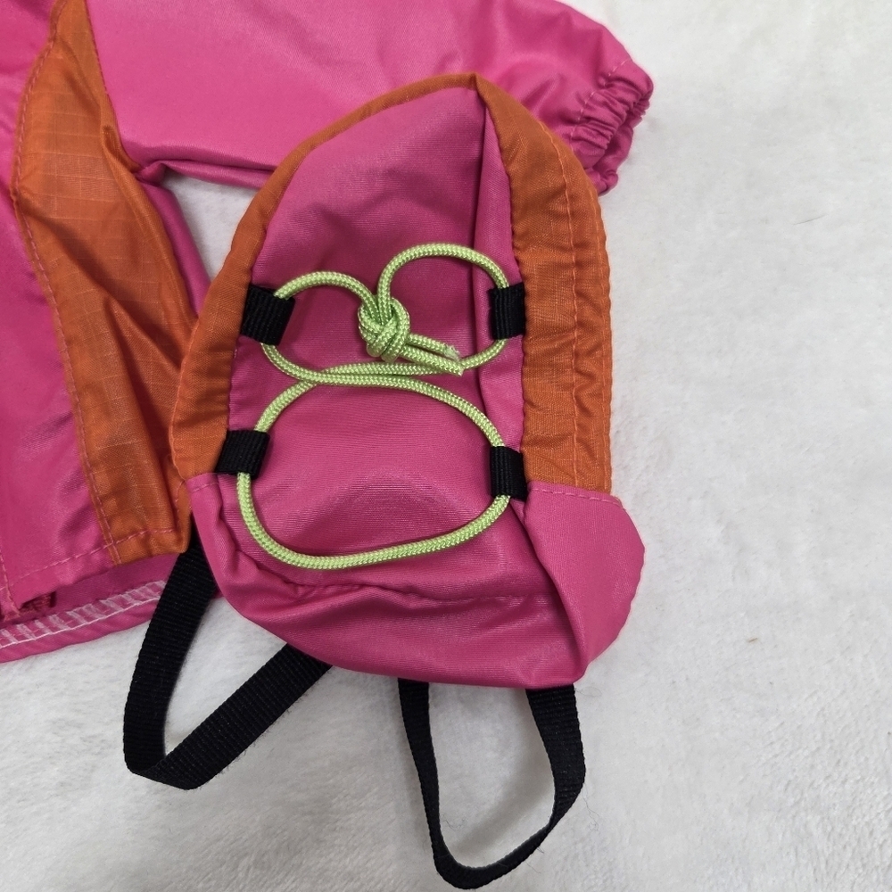 Bright Pink & Orange Hooded Jacket & Backpack Set for 18-inch Dolls My life-size - Picture 5 of 9